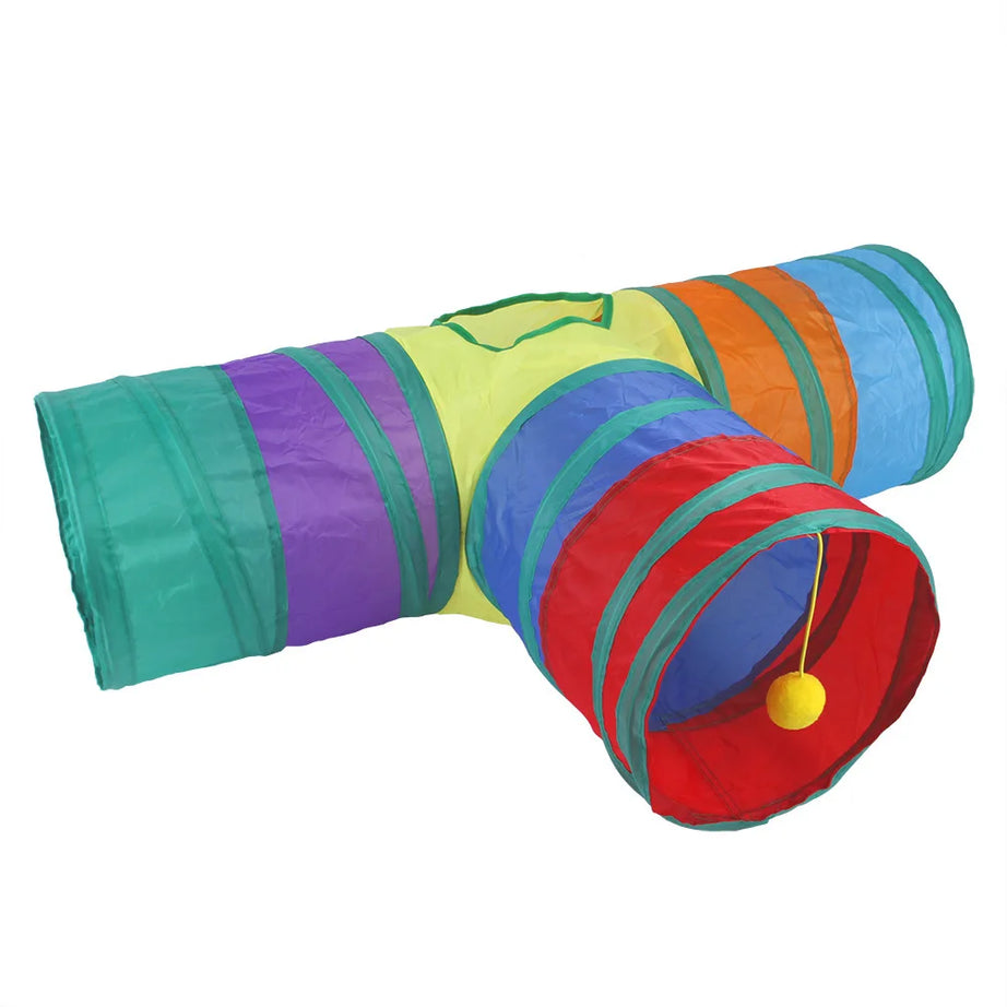 Foldable Cat Tunnel Toy, Breathable, Indoor Play