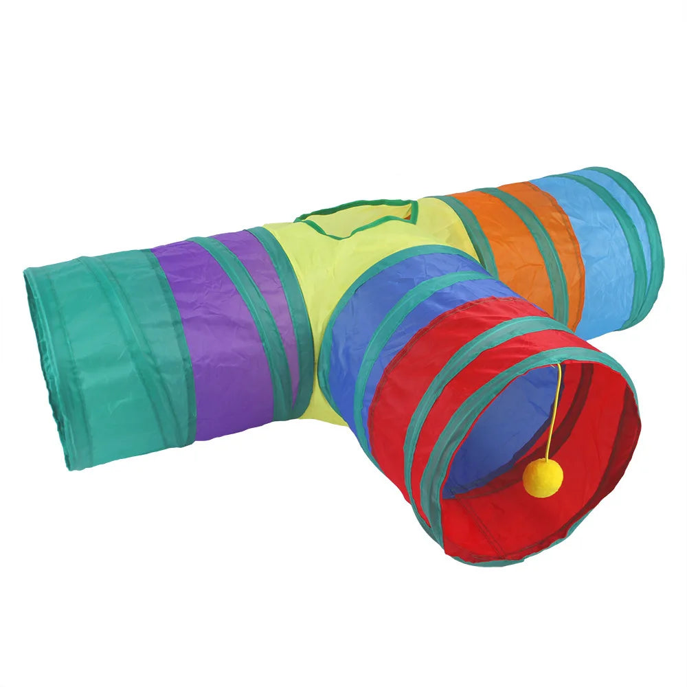Foldable Cat Tunnel Toy, Breathable, Indoor Play