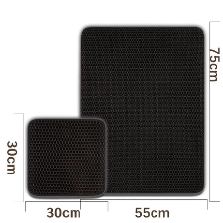 Waterproof Double-Layer Non-Slip Cat Litter Mat – Washable