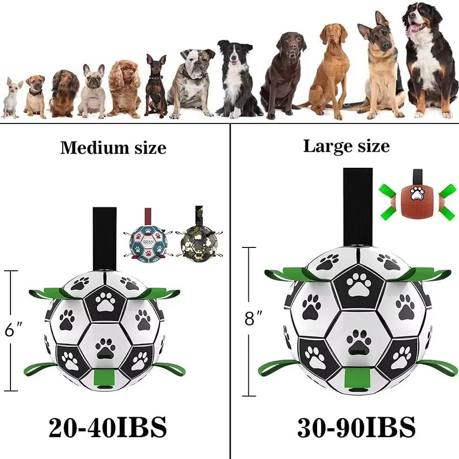 Interactive Inflatable Dog Soccer Ball for Large Dogs, Outdoor