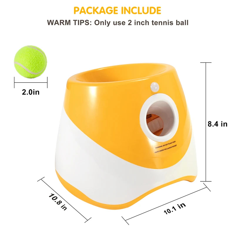 Automatic Dog Tennis Launcher Toy - Interactive Mini Throwing Machine