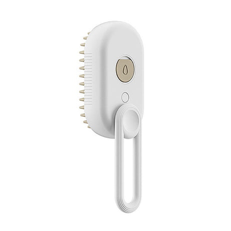 Pet Steam Brush – Rotating Hair Removal Comb for Cats & Dogs