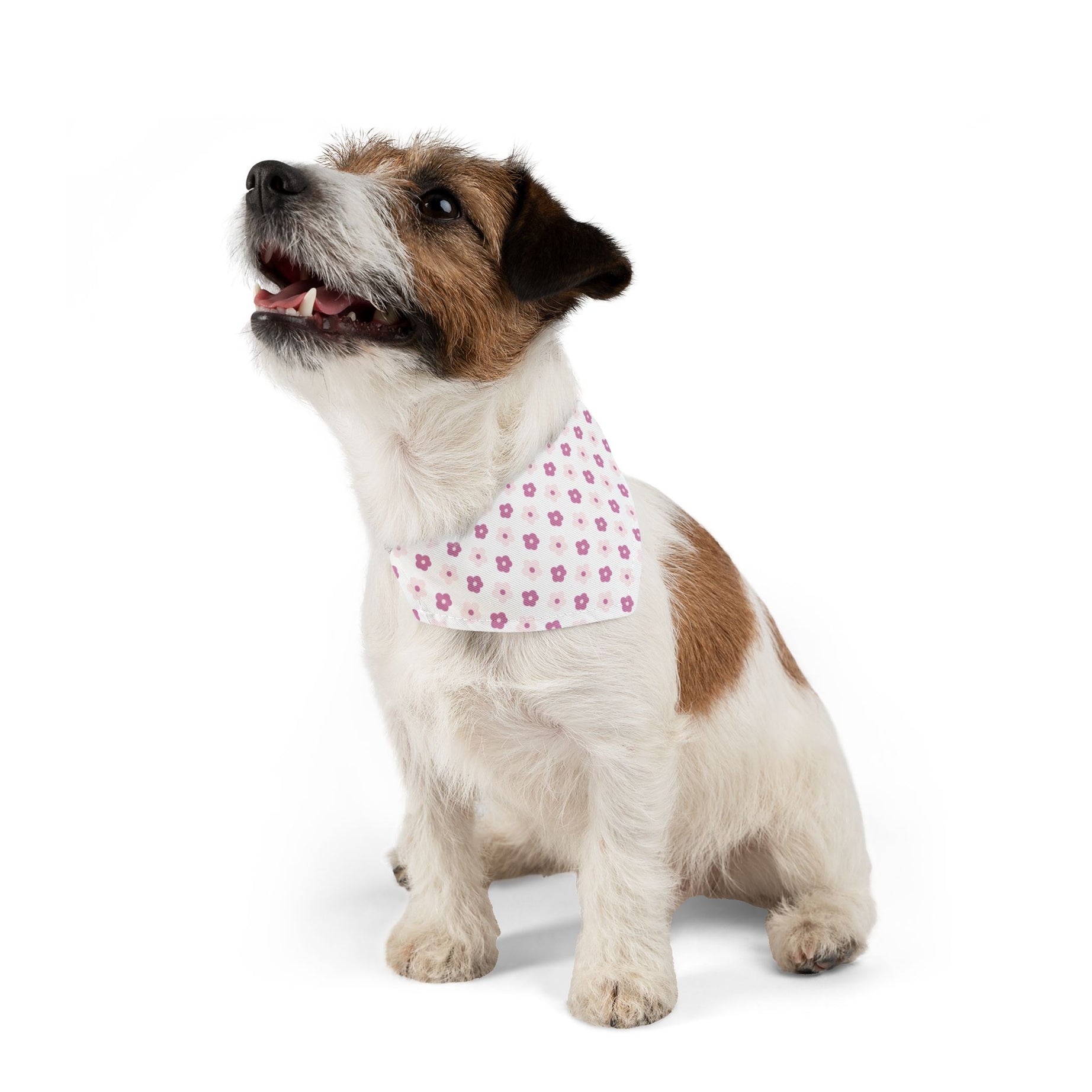 Flower Pattern 1 Pet Bandana Collar for Dogs