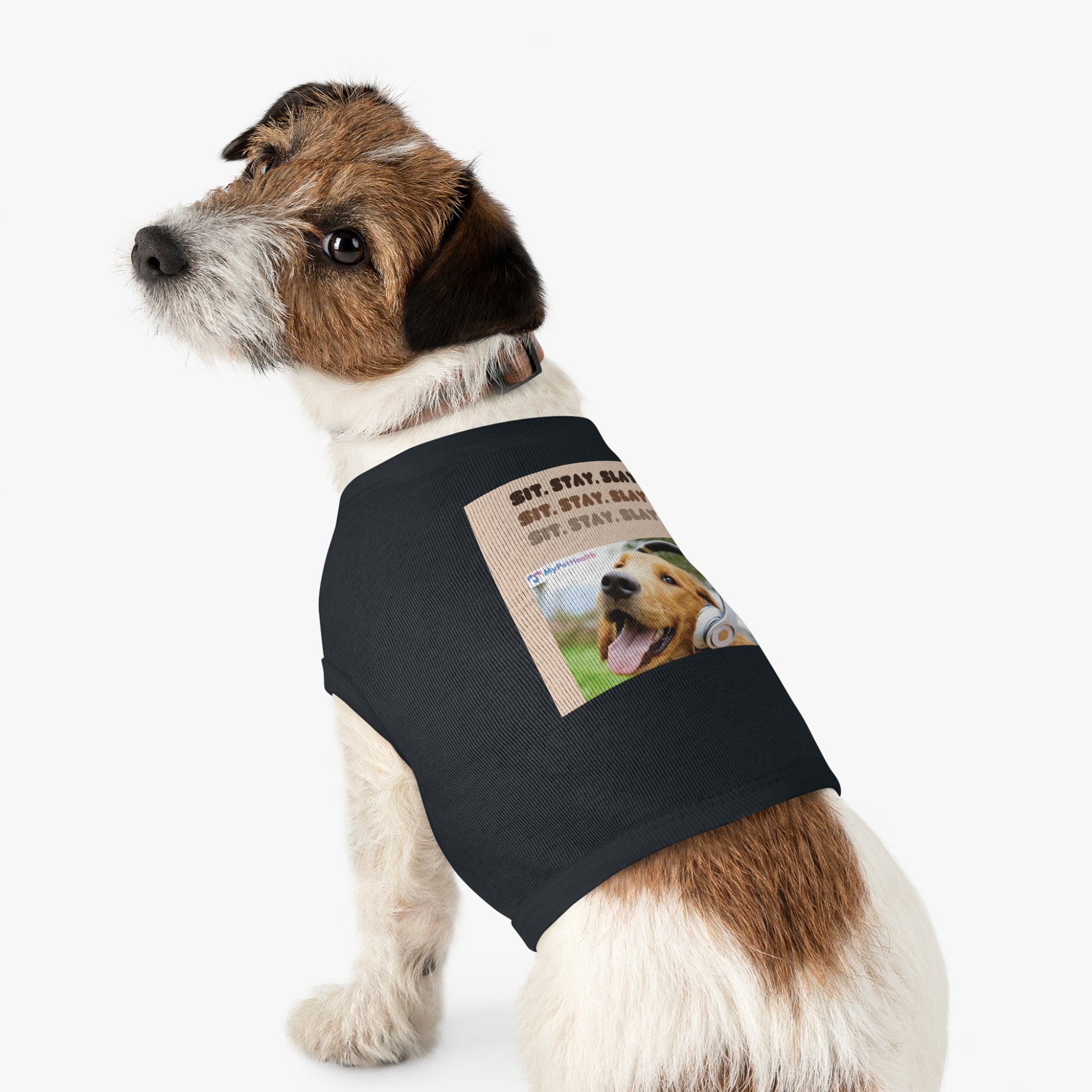 Funny Pet Tank Top - "Sit. Stay. Slay." for Dogs - Perfect for Pet Lovers and Gifts