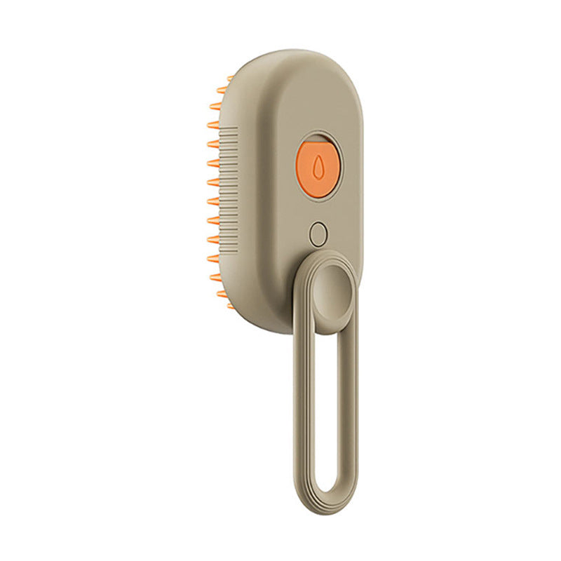 Pet Steam Brush – Rotating Hair Removal Comb for Cats & Dogs