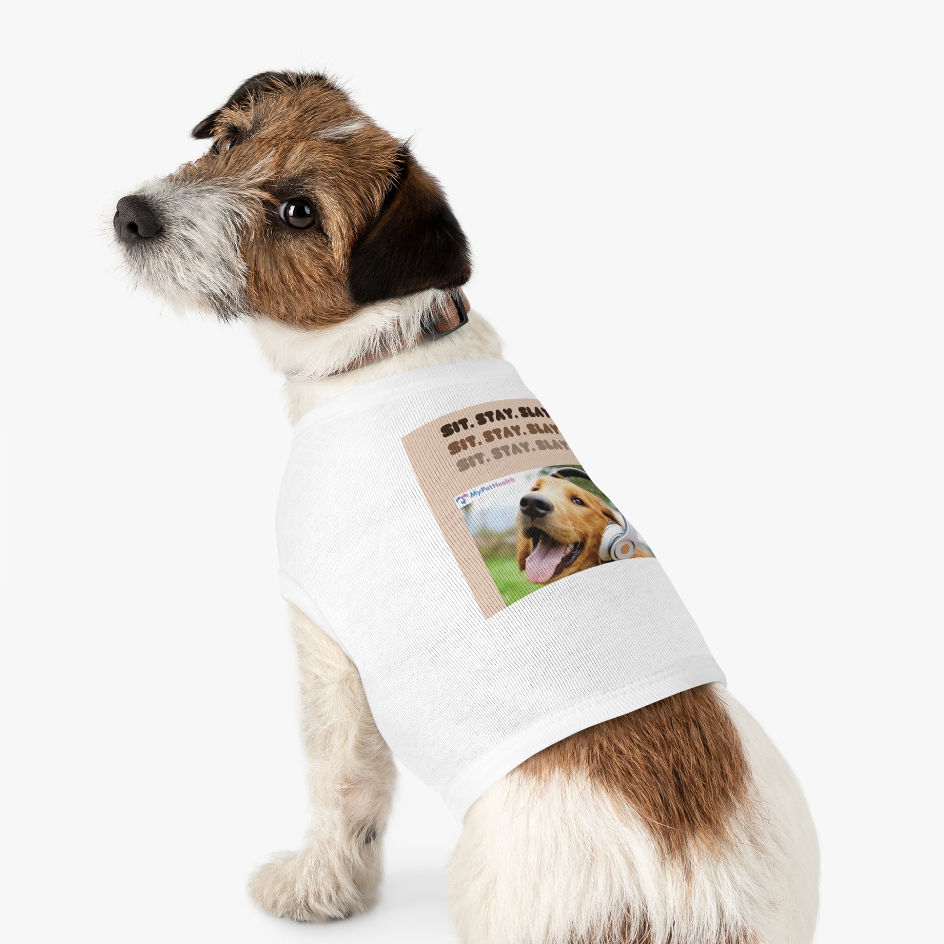 Funny Pet Tank Top - "Sit. Stay. Slay." for Dogs - Perfect for Pet Lovers and Gifts