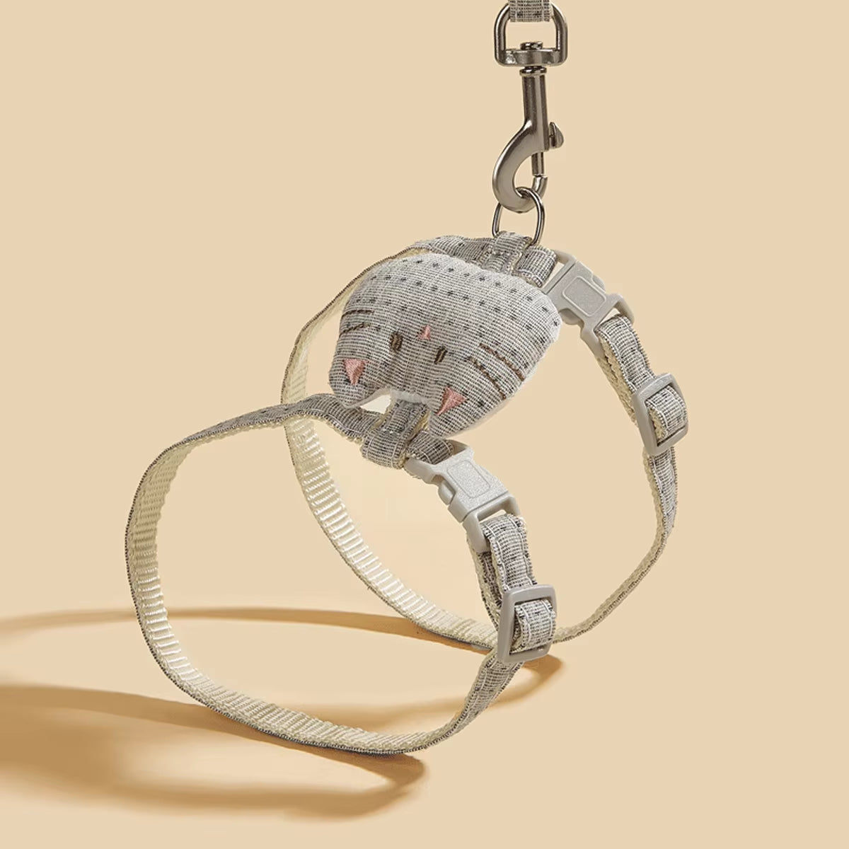 Adjustable Cat Harness Leash Set for Walking, Safety Belt