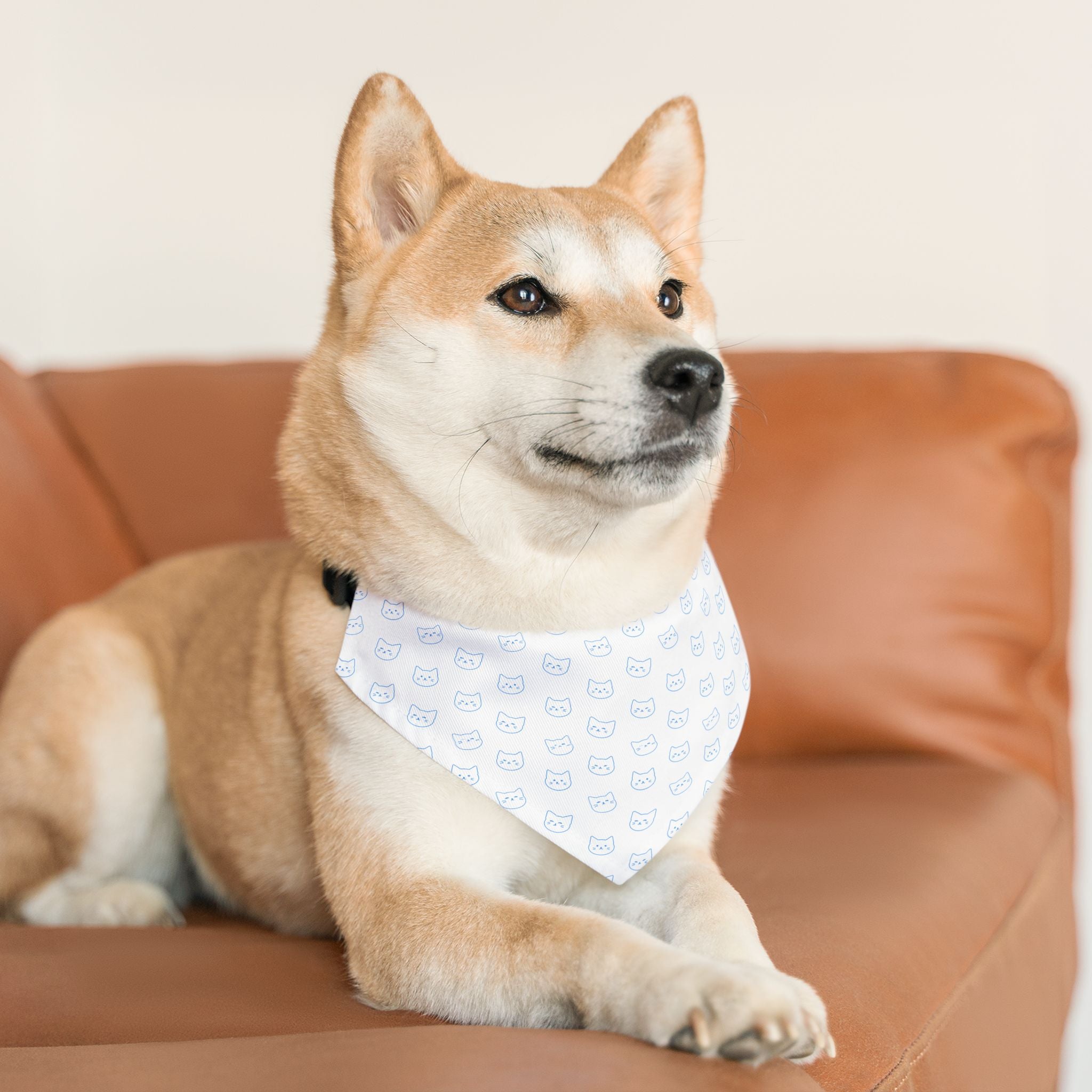 Cute Cat Pattern Pet Bandana Collar for Dogs and Cats - Perfect for Pet Lovers