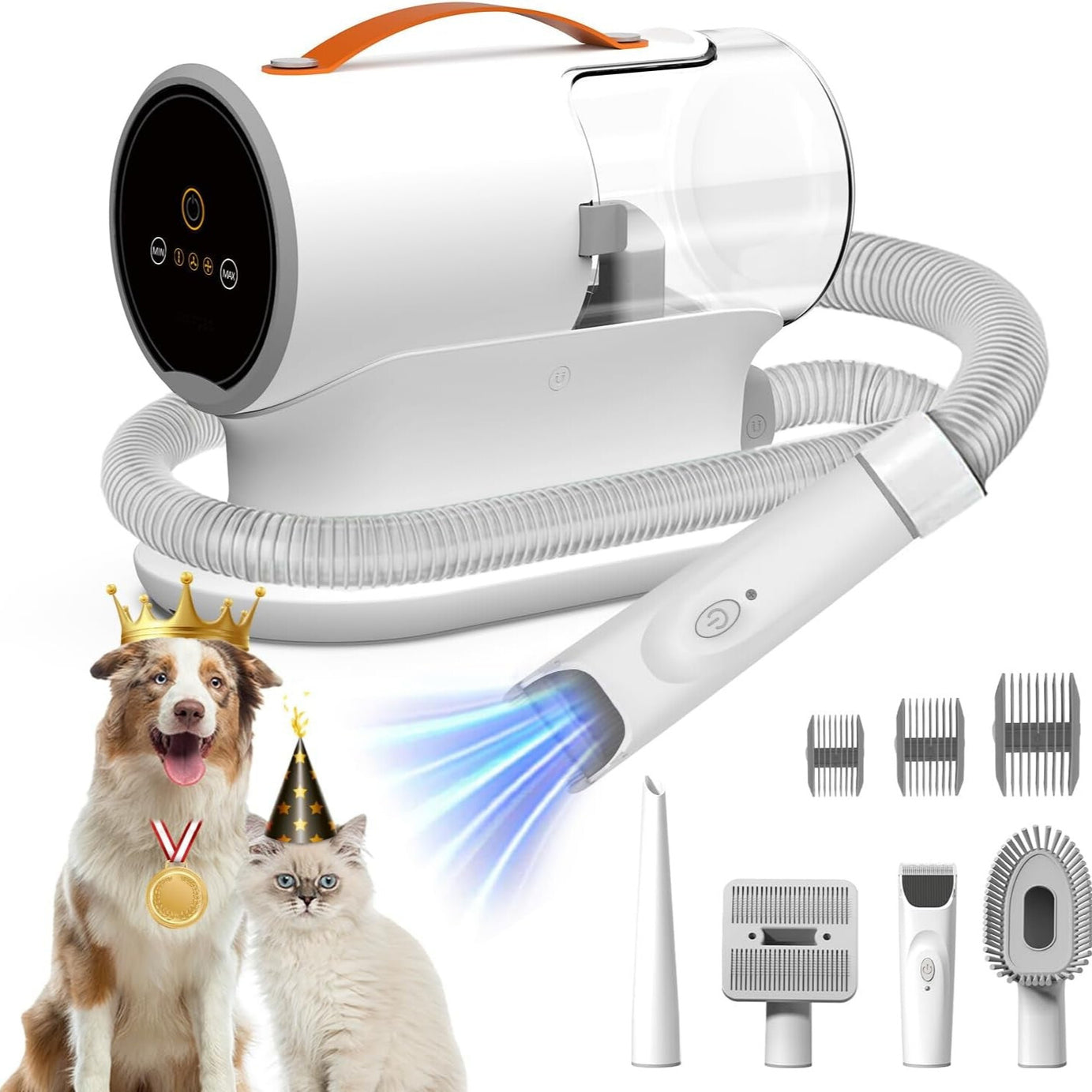 Powerful Pet Vacuum for Grooming - 12000Pa Suction, 2L Dust Cup