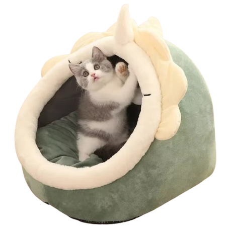 Cozy Cat Bed House Nest Cushion Tent Pet Sleeping Cave Basket