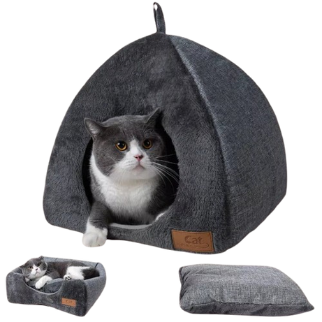 Winter Warm Foldable Cat Bed Soft Plush Pet House Sofa for Dogs