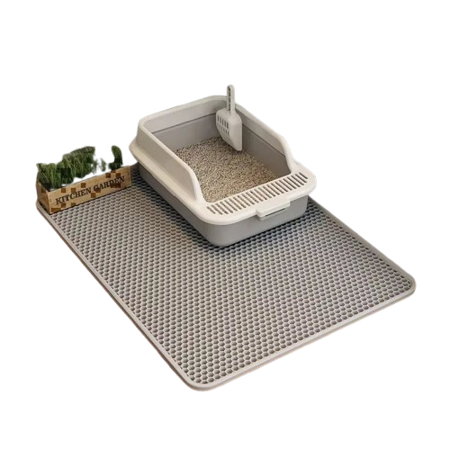 Double Layer Waterproof Cat Litter Mat, Non-Slip, Washable