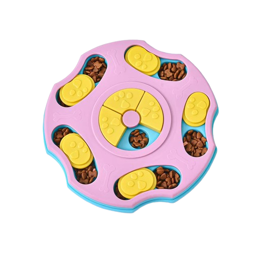 Dog Puzzle Toy Slow Feeder IQ Food Dispenser Non-Slip Bowl