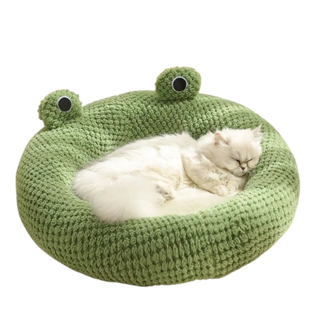 Frog Shape Pet Nest Winter Warm Dog Cat Bed Plush Mattress