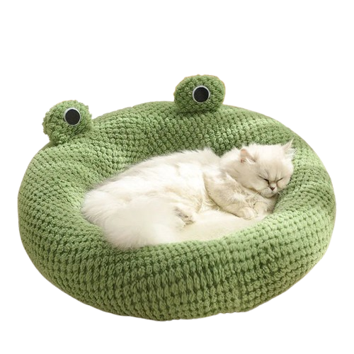 Frog Shape Pet Nest Winter Warm Dog Cat Bed Plush Mattress