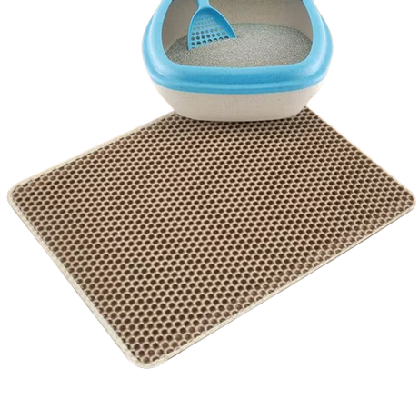 Waterproof Double-Layer Non-Slip Cat Litter Mat – Washable