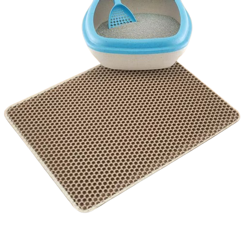 Waterproof Double-Layer Non-Slip Cat Litter Mat – Washable