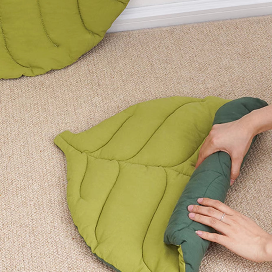 Leaf-Shaped Cat Mattress & Dog Bed, Double-Sided, Warm Pad
