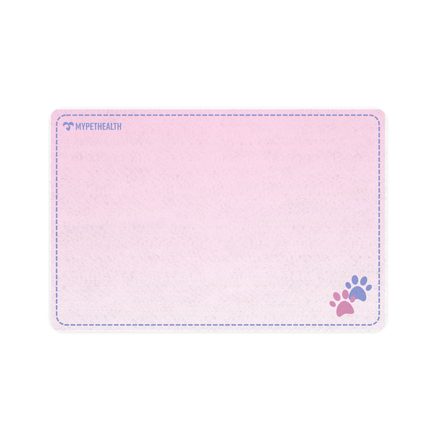 Basic MyPetHealth Litter Mat 1 - Pink Non-Slip, 12x18, Ideal for Dog & Cat Bowls