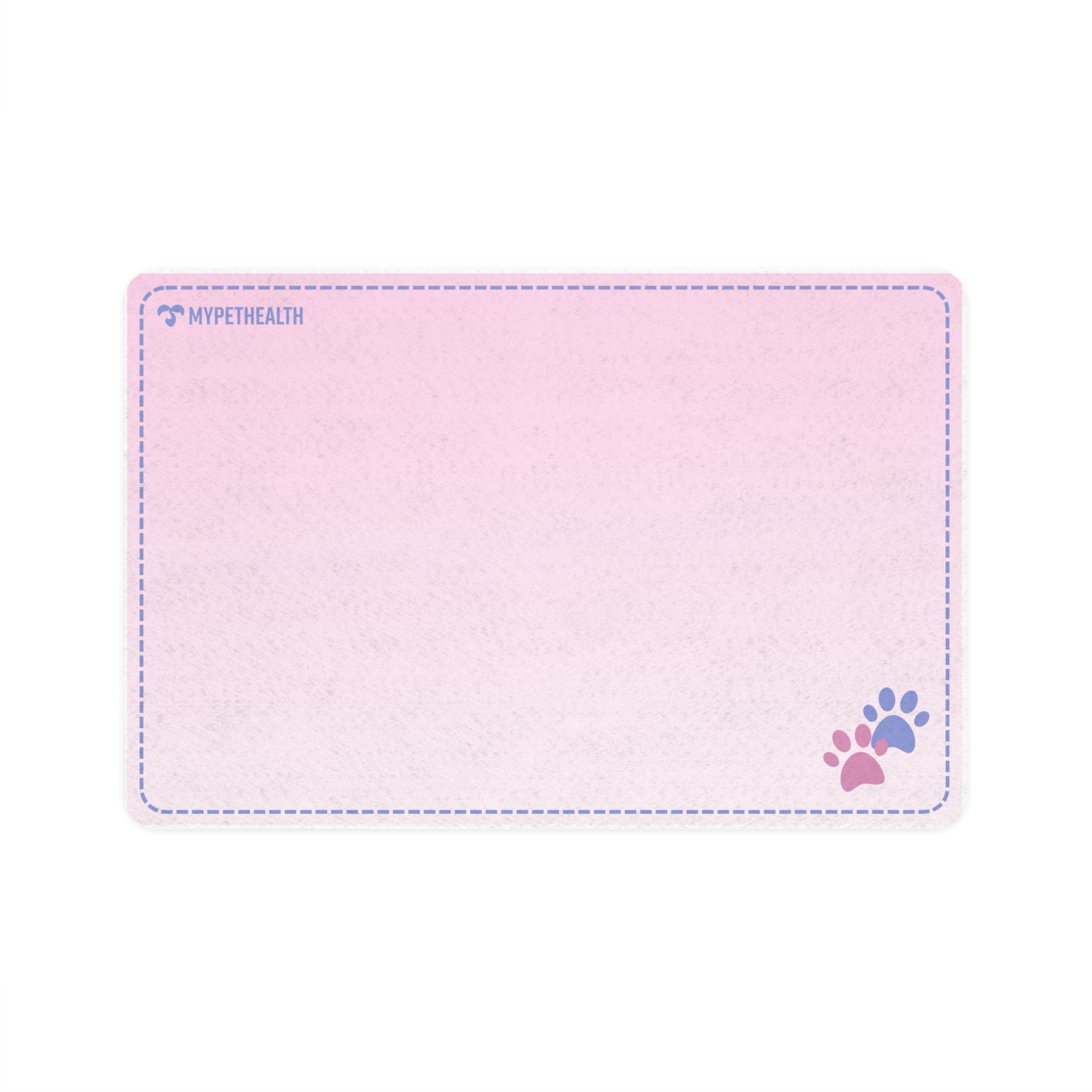 Basic MyPetHealth Litter Mat 1 - Pink Non-Slip, 12x18, Ideal for Dog & Cat Bowls