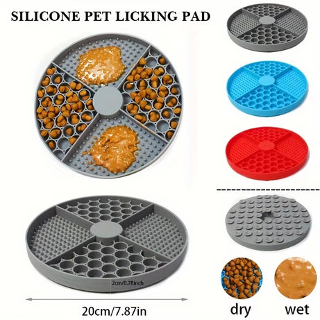 Silicone Dog Feeding Mat with Suction Cup & Anxiety-Relief