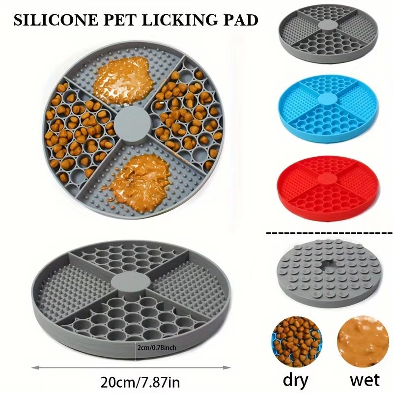 Silicone Dog Feeding Mat with Suction Cup & Anxiety-Relief