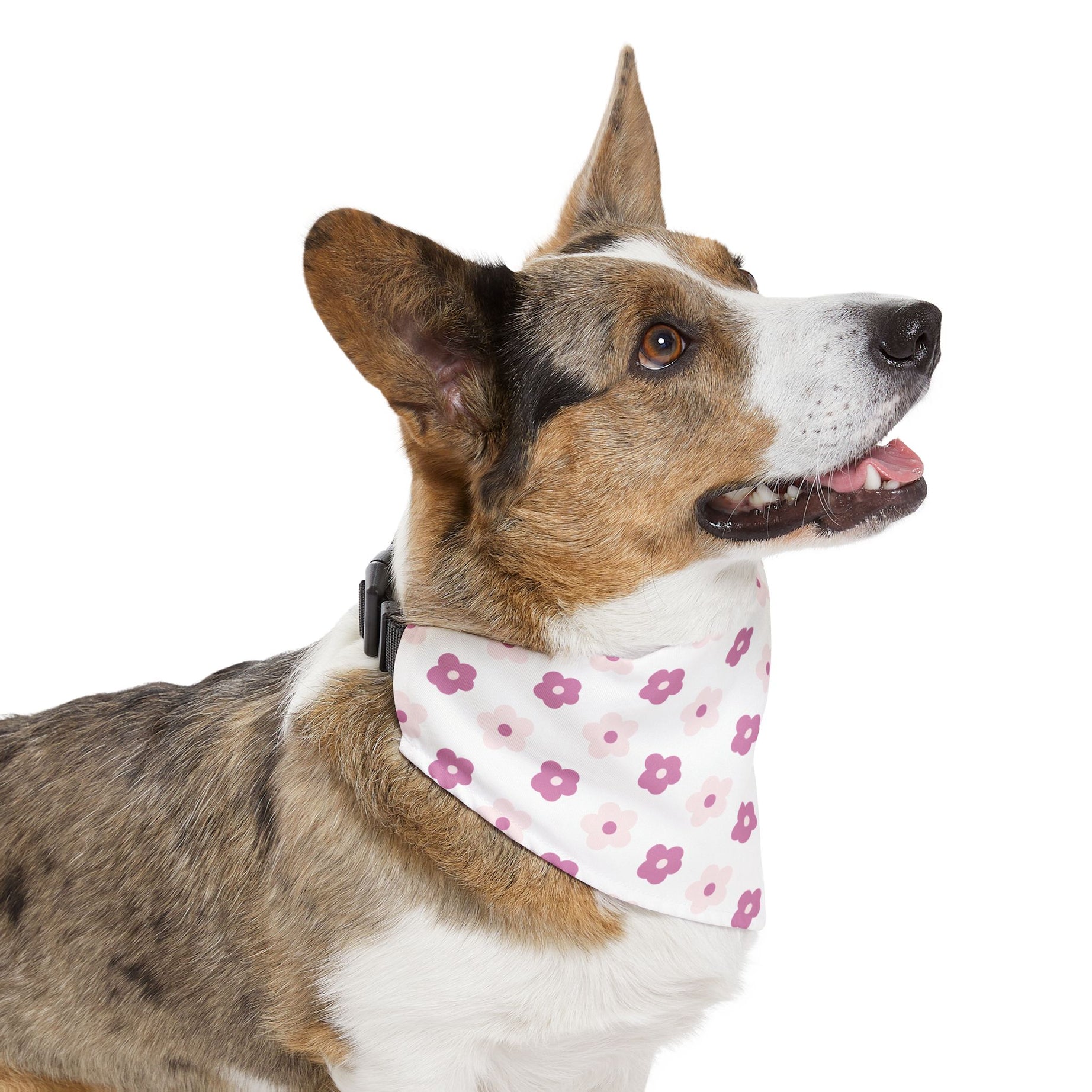 Flower Pattern 1 Pet Bandana Collar for Dogs