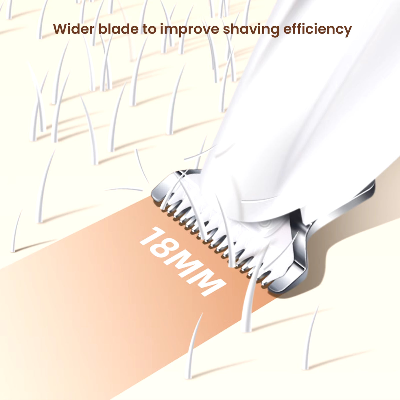 Rechargeable Waterproof Pet Paw Trimmer with LED Light for Dogs