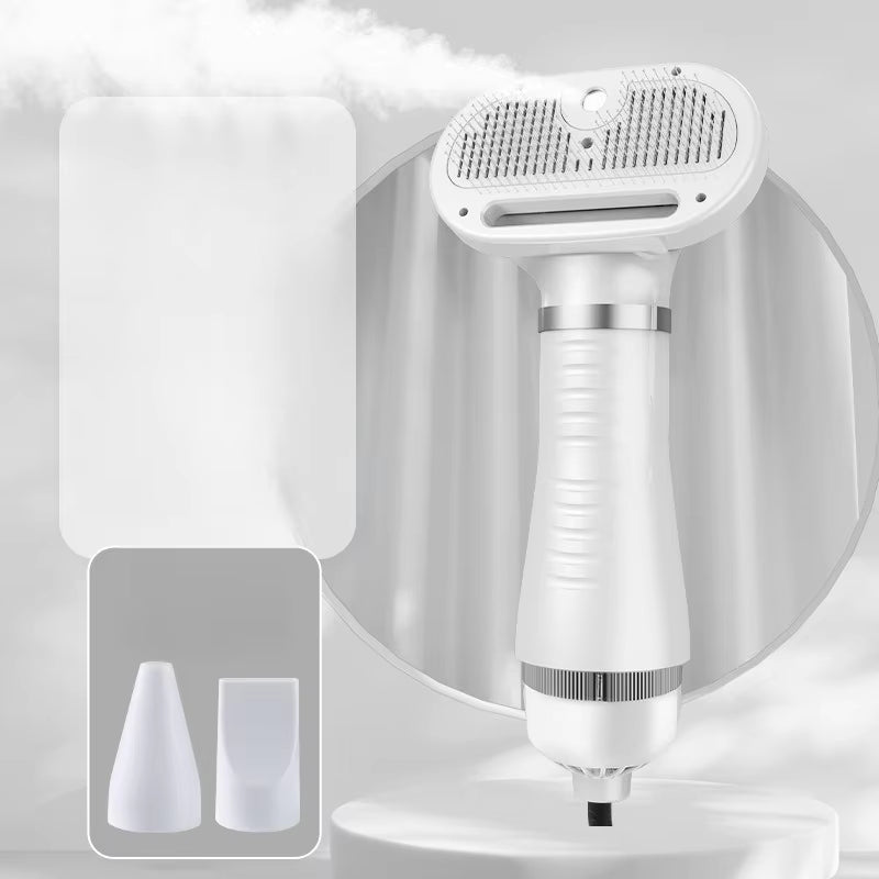 Quiet Pet Dog Dryer & Grooming Kit: Low Noise Hair Blower & Comb for Cats & Puppies