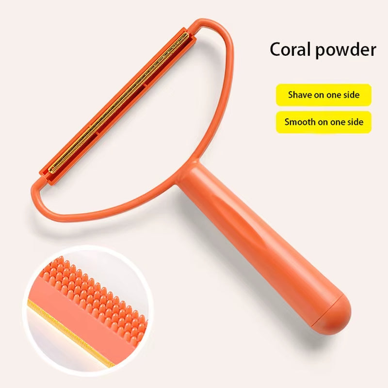 Portable Double-Sided Lint & Hair Remover for Clothes & Carpet