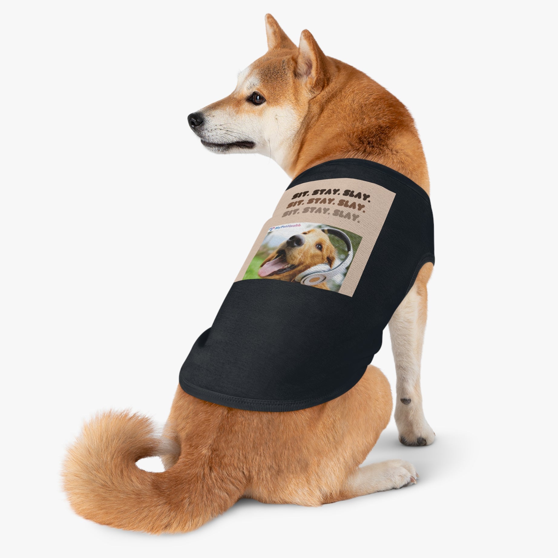 Funny Pet Tank Top - "Sit. Stay. Slay." for Dogs - Perfect for Pet Lovers and Gifts