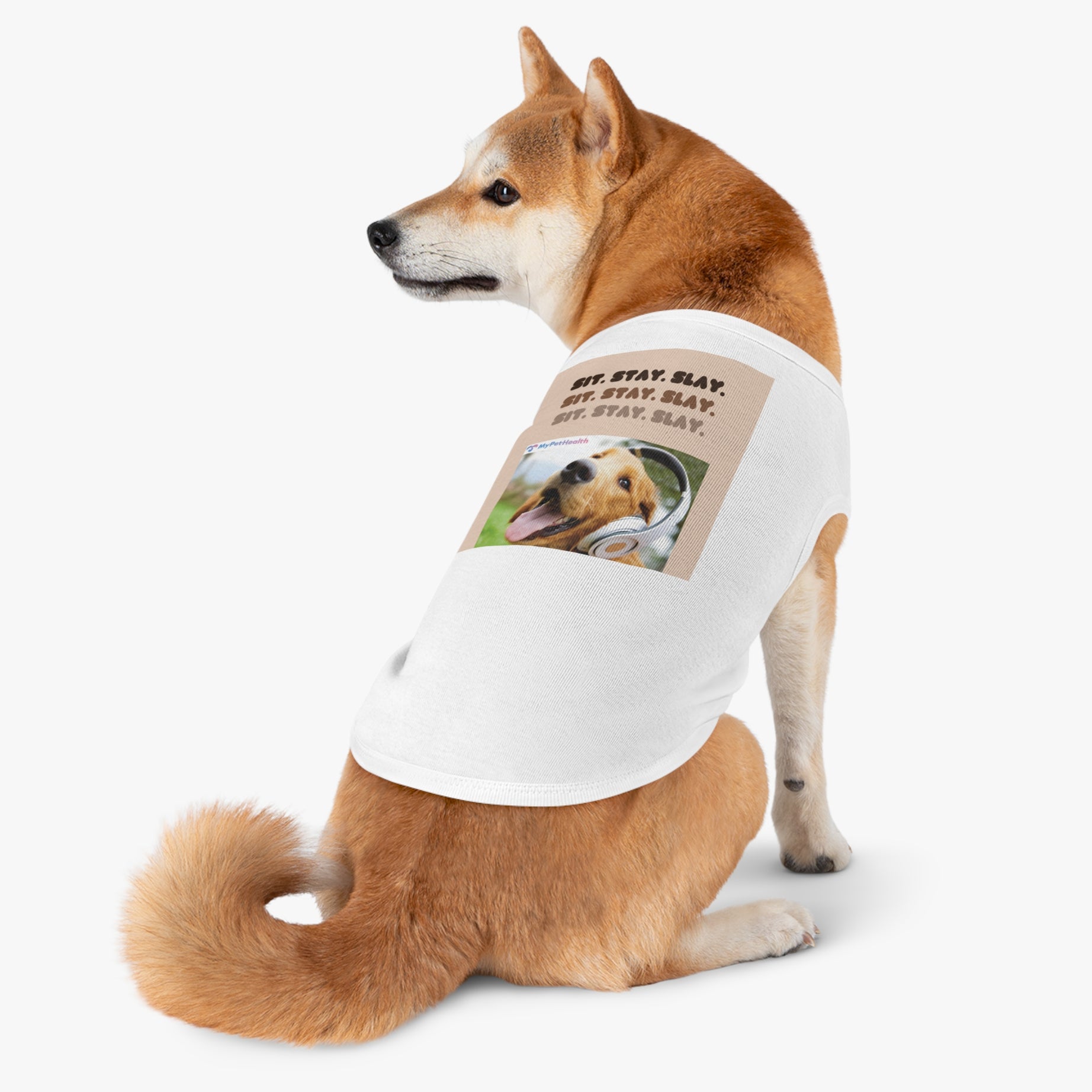 Funny Pet Tank Top - "Sit. Stay. Slay." for Dogs - Perfect for Pet Lovers and Gifts