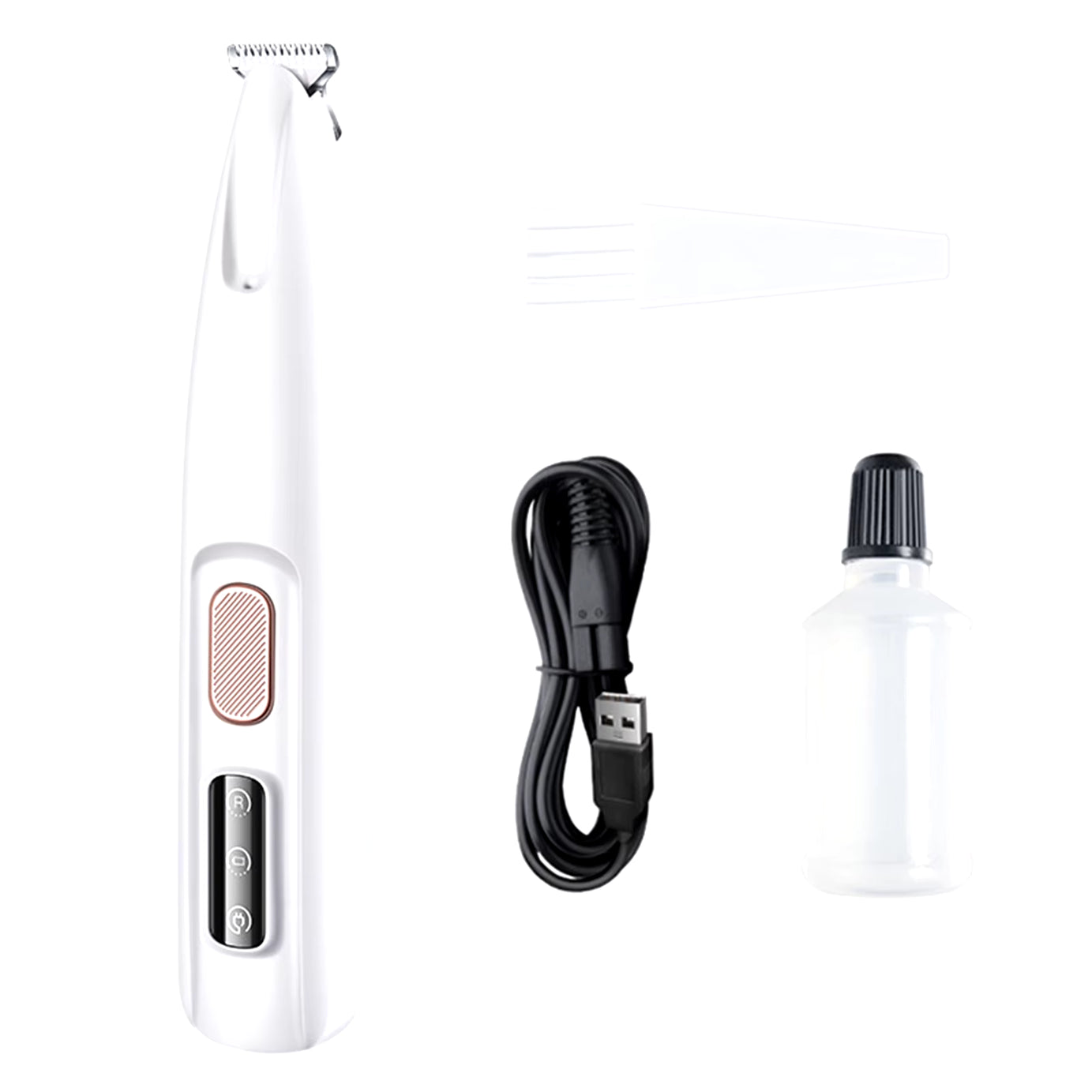 Rechargeable Waterproof Pet Paw Trimmer with LED Light for Dogs