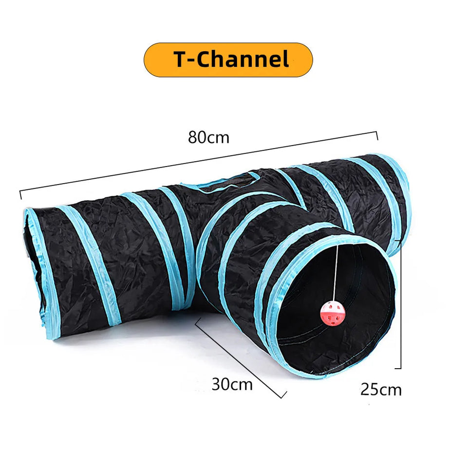 Foldable Cat Tunnel Toy, Breathable, Indoor Play