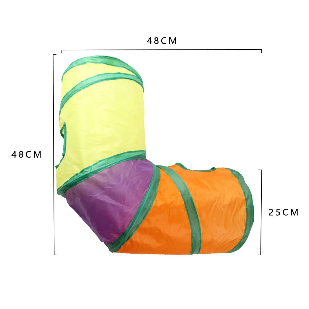 Foldable Cat Tunnel Toy, Breathable, Indoor Play