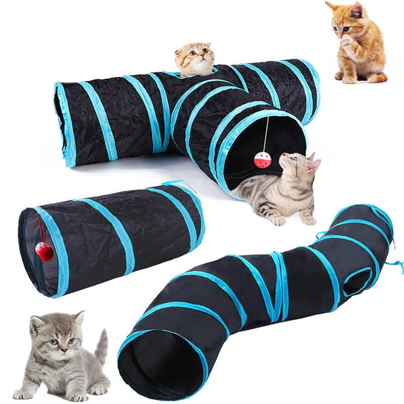 Foldable Cat Tunnel Toy, Breathable, Indoor Play