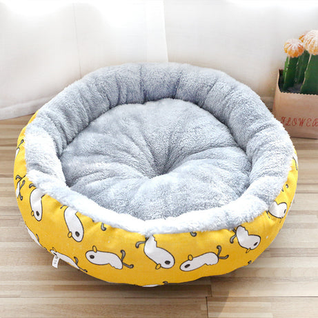 Round Dog Bed Cat Bed Padded With Cotton