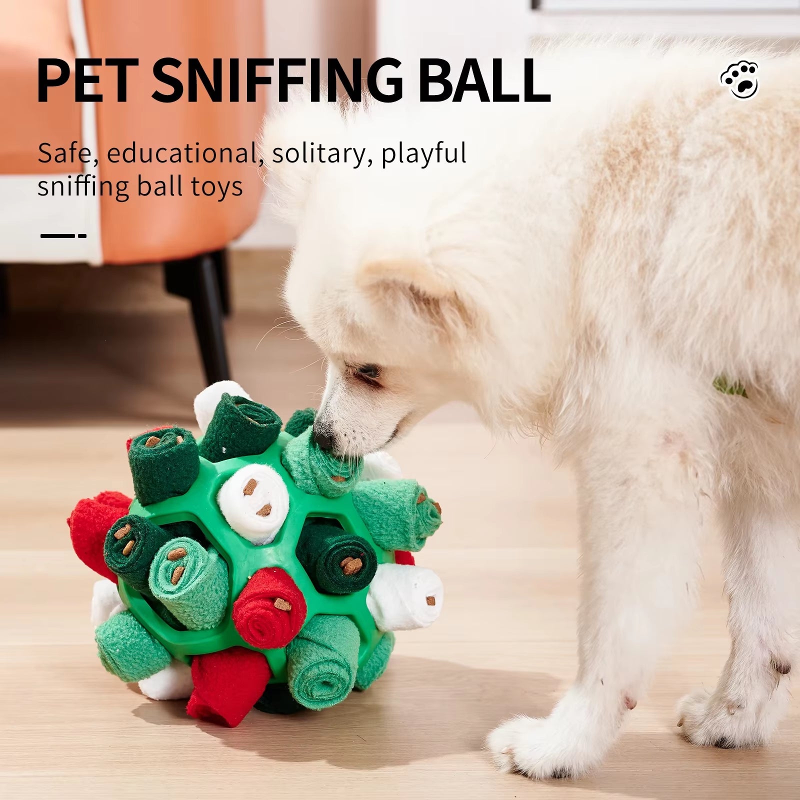 Pet Sniffing Ball Toy for Dogs, Food Puzzle
