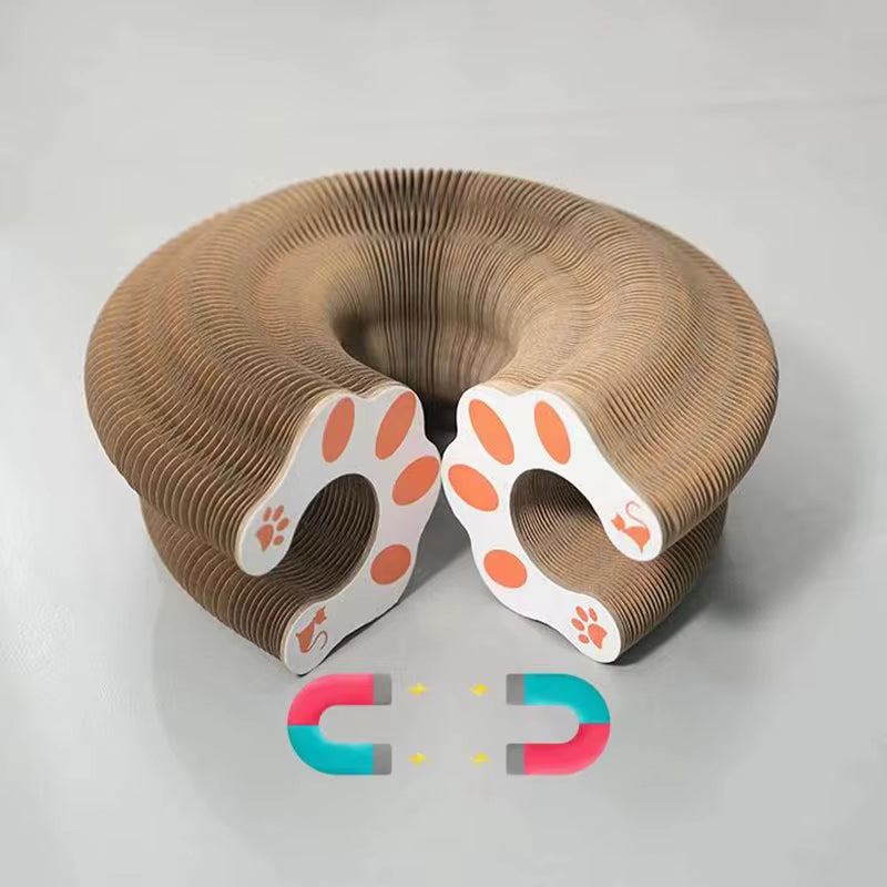 Magic Cat Toy Ball Kitten Game Training Fun Shapes Corrugated House