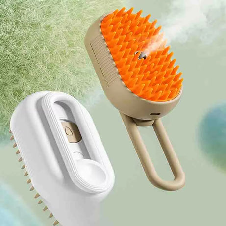 Cat Dog Pet Brush Steam Spray Folding Rotatable Hair Removal Comb