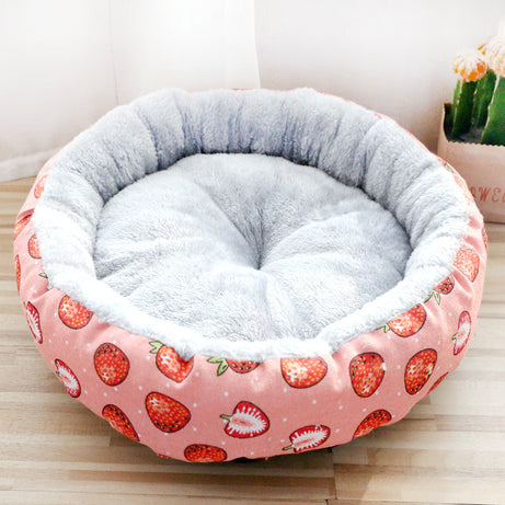 Round Dog Bed Cat Bed Padded With Cotton