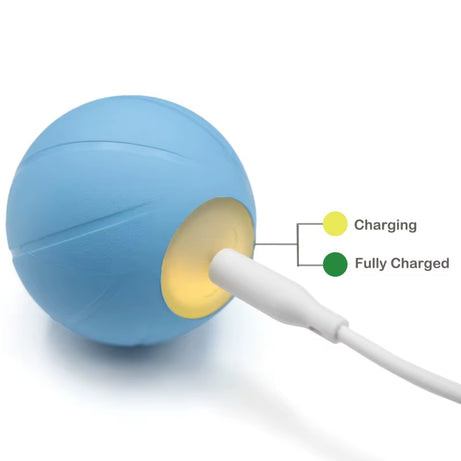 Smart USB Charging Interactive Dog Toy Ball with LED Flashing