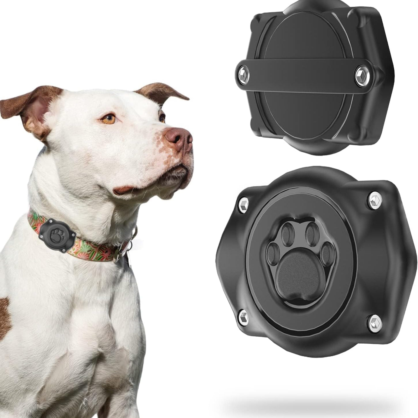 Airtag Dog Collar Holder 4 Pack 100% Waterproof Air Tag Mount, Pet Airtag Holder