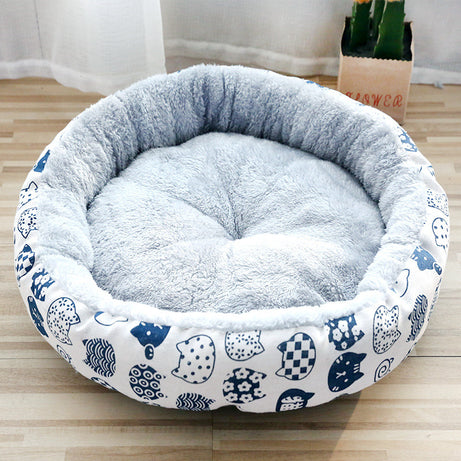Round Dog Bed Cat Bed Padded With Cotton