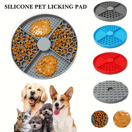 Silicone Dog Feeding Mat with Suction Cup & Anxiety-Relief