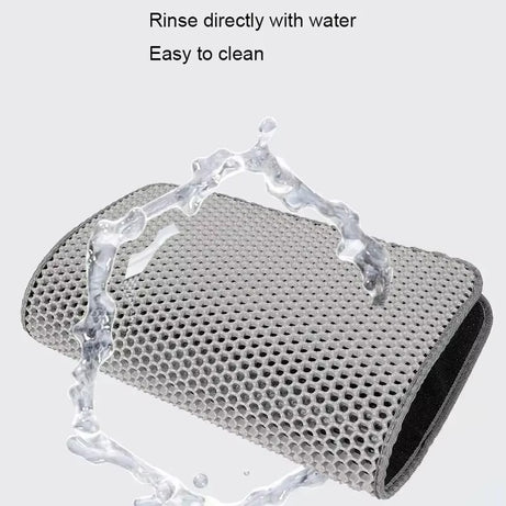 Double Layer Waterproof Cat Litter Mat, Non-Slip, Washable