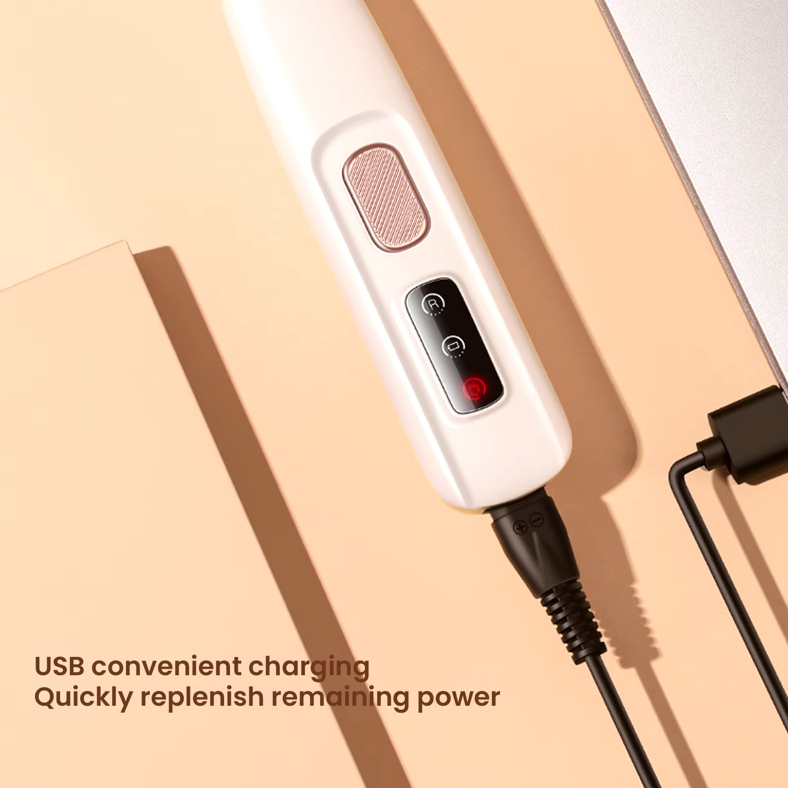 Rechargeable Waterproof Pet Paw Trimmer with LED Light for Dogs