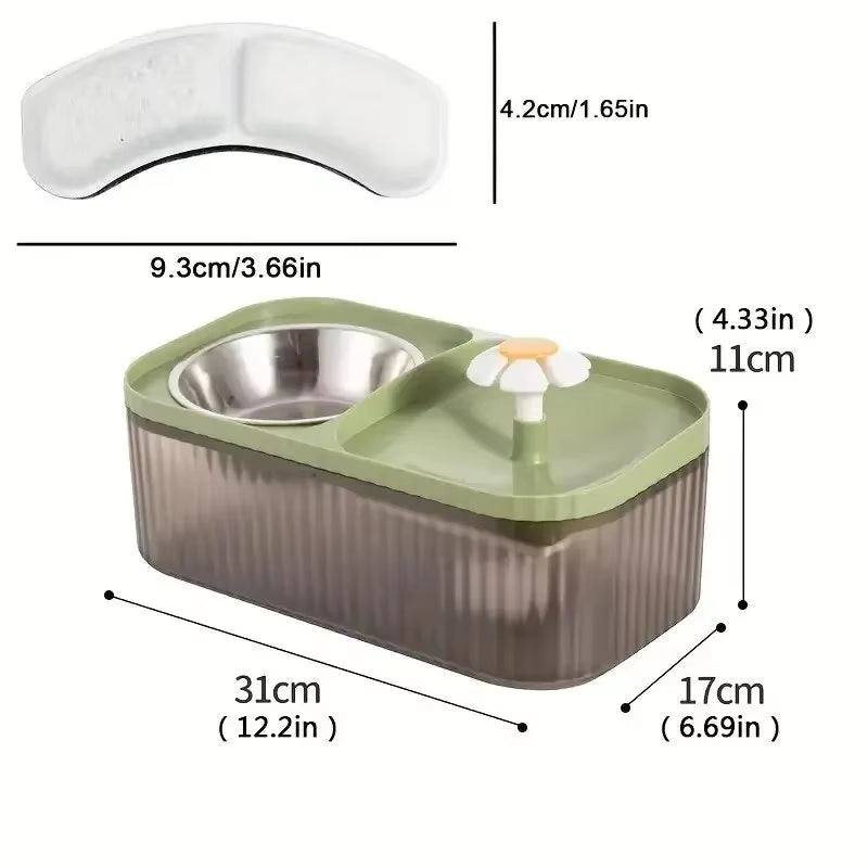 Cat & Dog Automatic Feeder & Water Dispenser, Large Capacity