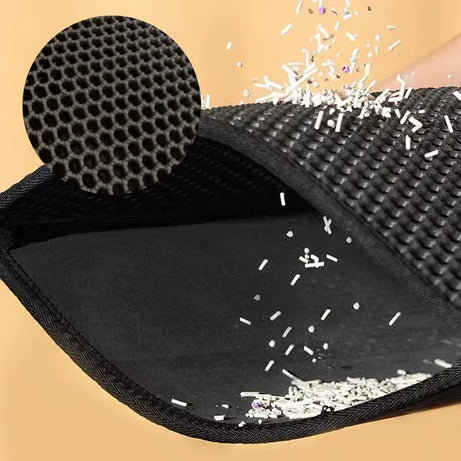 Waterproof Double-Layer Non-Slip Cat Litter Mat – Washable