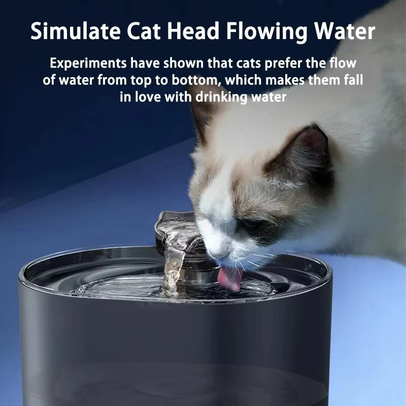 Cat Water Fountain USB Electric Pump Auto Recirculate Filtration